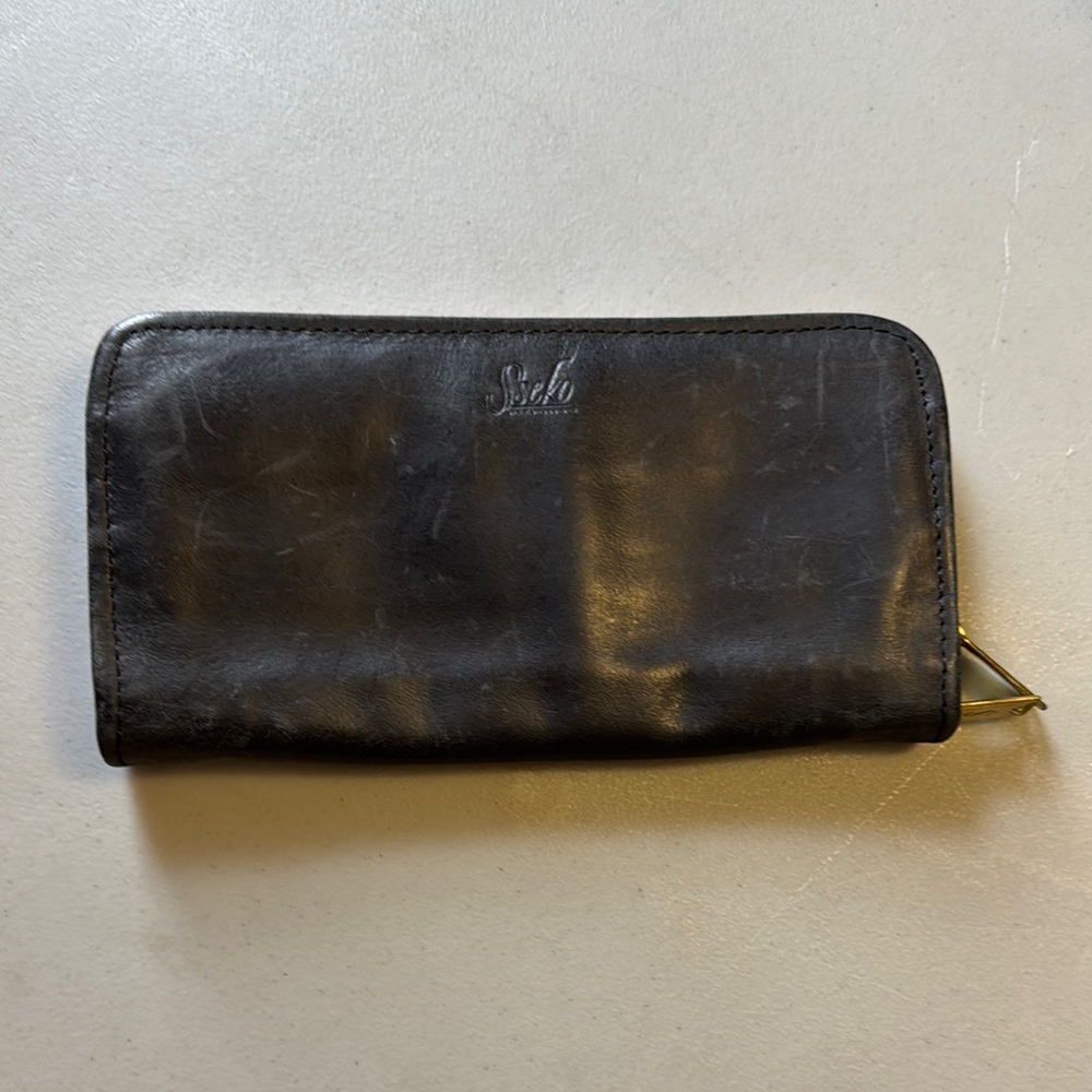 Sseko Black Leather Wallet
